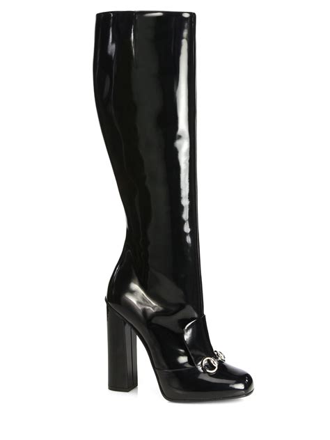 women black gucci boots|gucci high heels boots.